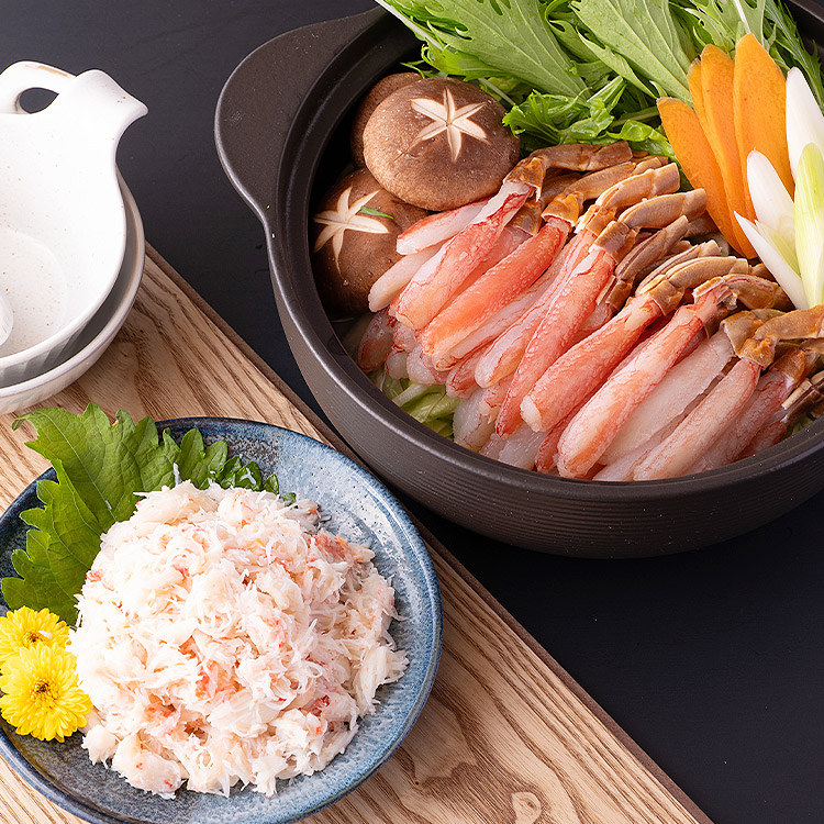 生ズワイガニ フルポーション&ミックスフレークセット