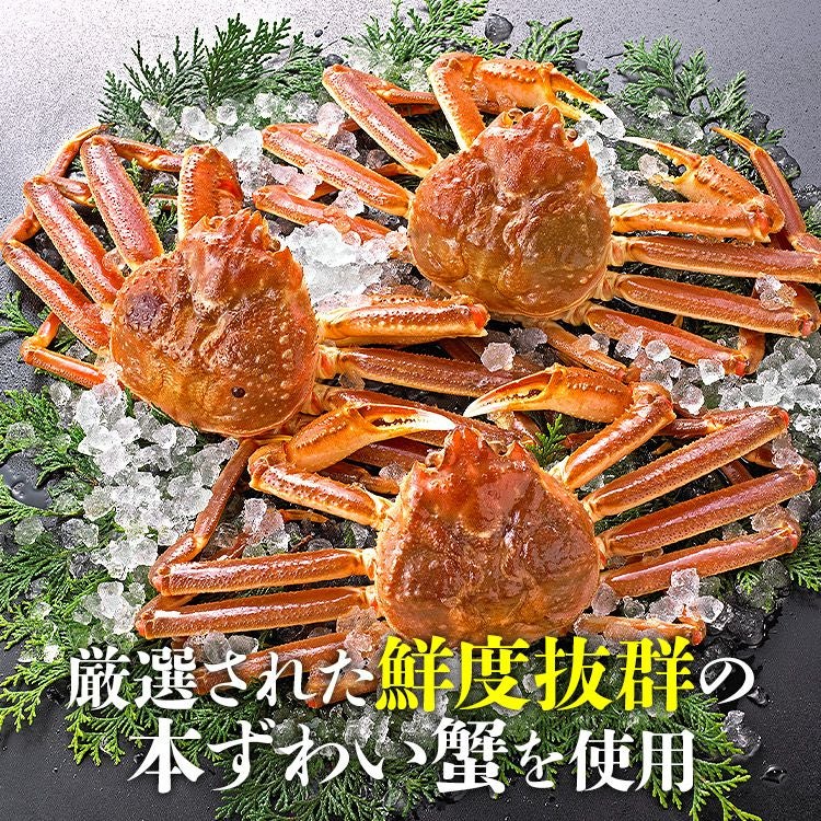 カット済み 特大 生ずわい蟹 かに鍋 焼き蟹 | 食の達人森源商店