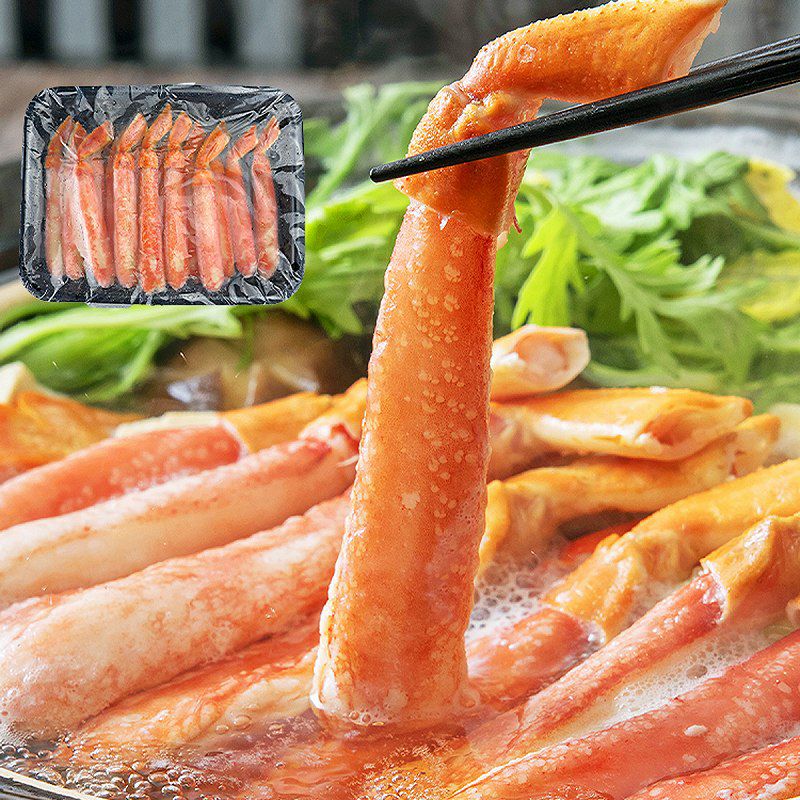 ボイル済み ずわいがにポーション 棒肉ポーション 500g NET400g かに