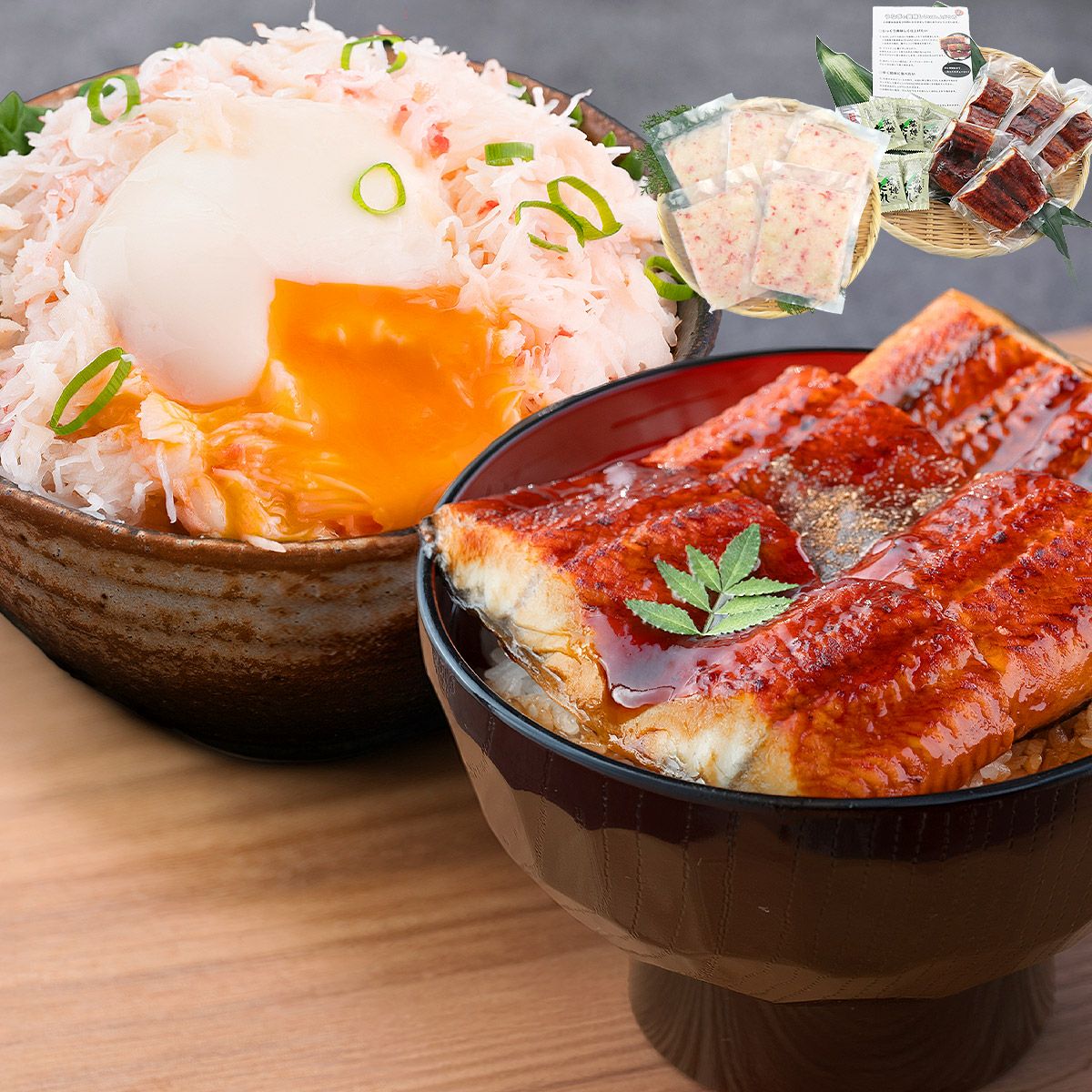 うな丼どんぶり26個セット 中古品です。引取り専用 かに丼 うな丼 10食セット 10人前 本ズワイガニ 蟹 うなぎ 鰻 ウナギ