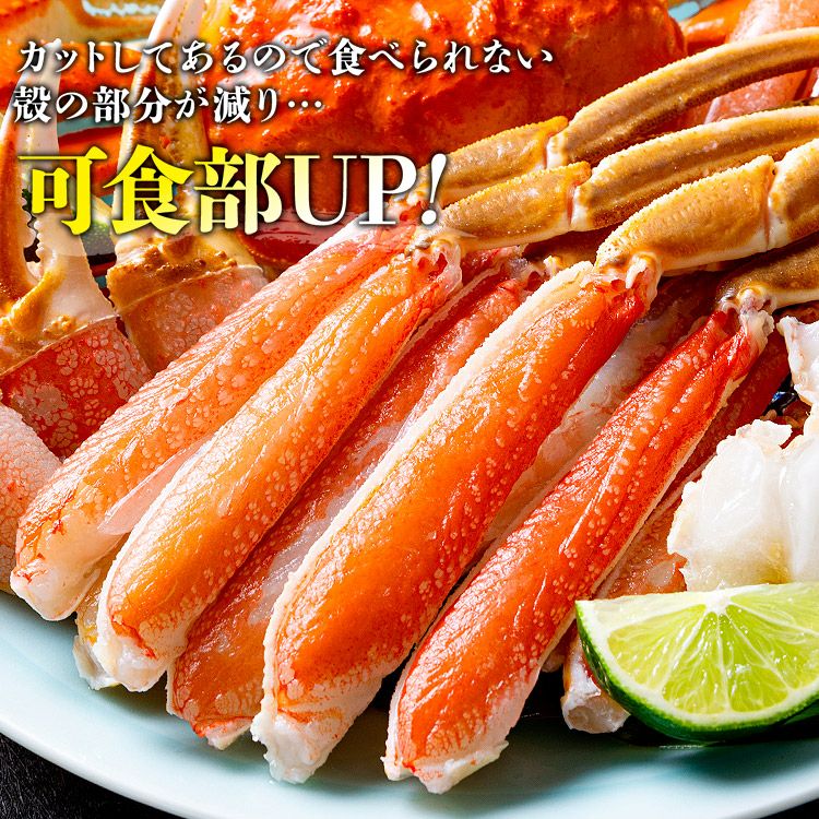 豪華かに盛 2.8kg 総重量3.1kg カット済み生本ずわい蟹 メガ盛1.8kg