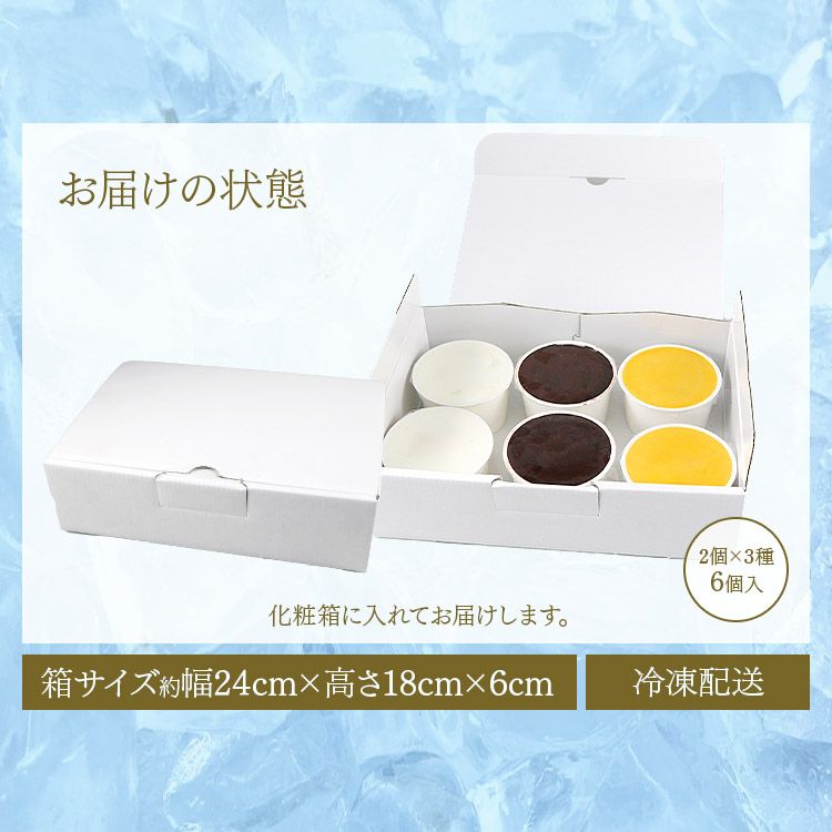 ジェラート ソルベ 3種×2 合計6個入り 詰め合わせ アイス 氷菓 ソルベ