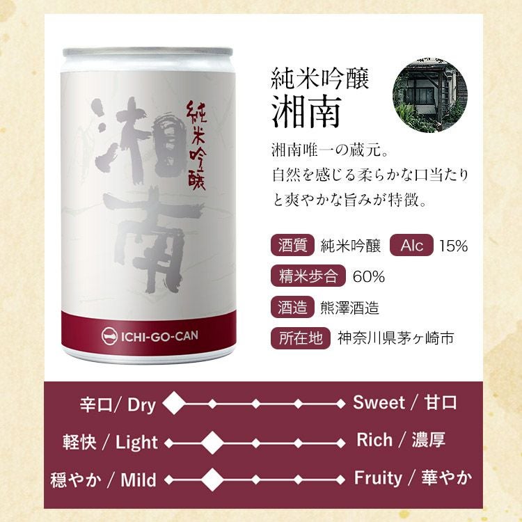 日本酒 飲み比べ 6種セット バイヤー厳選 缶 一合缶 ICHI-GO-CAN | 食