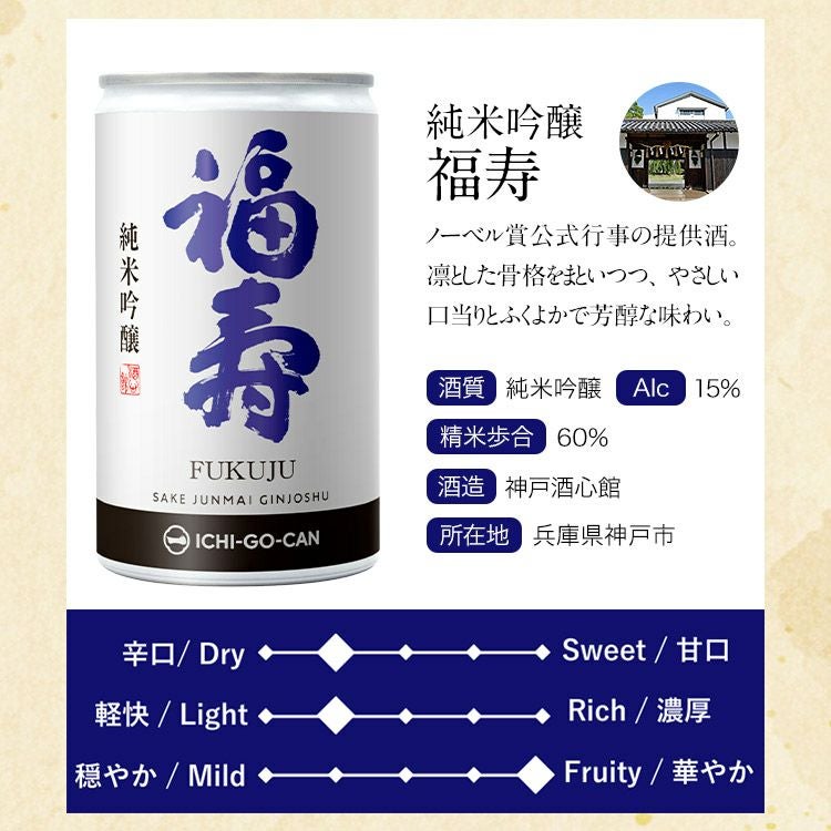 日本酒 飲み比べ 6種セット バイヤー厳選 缶 一合缶 ICHI-GO-CAN | 食